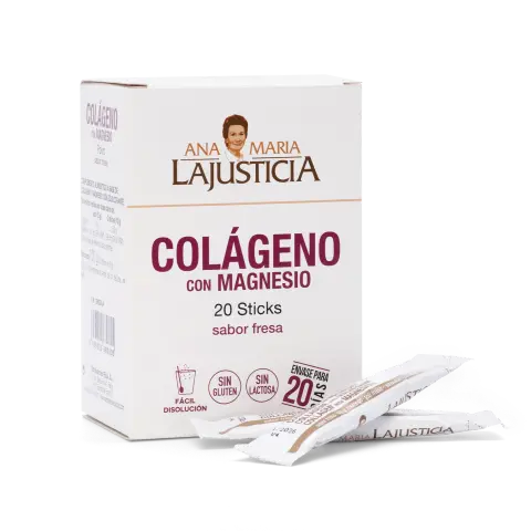 Imagen COLAGENO CON MAGNESIO-FRESA 20 STICKS.