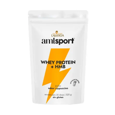 Imagen AMLSPORT WHEY PROTEIN + HMB (520 gr) SABOR CAPPUCCINO